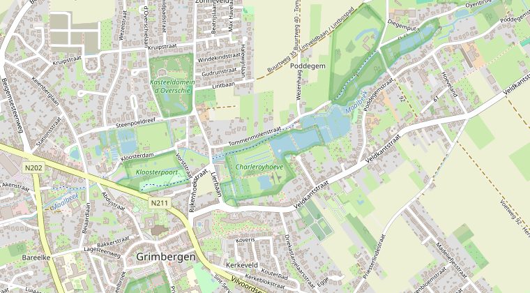 Map showing the Energy Experts BV office on Albrecht Rodenbachlaan in Grimbergen, north of Brussels